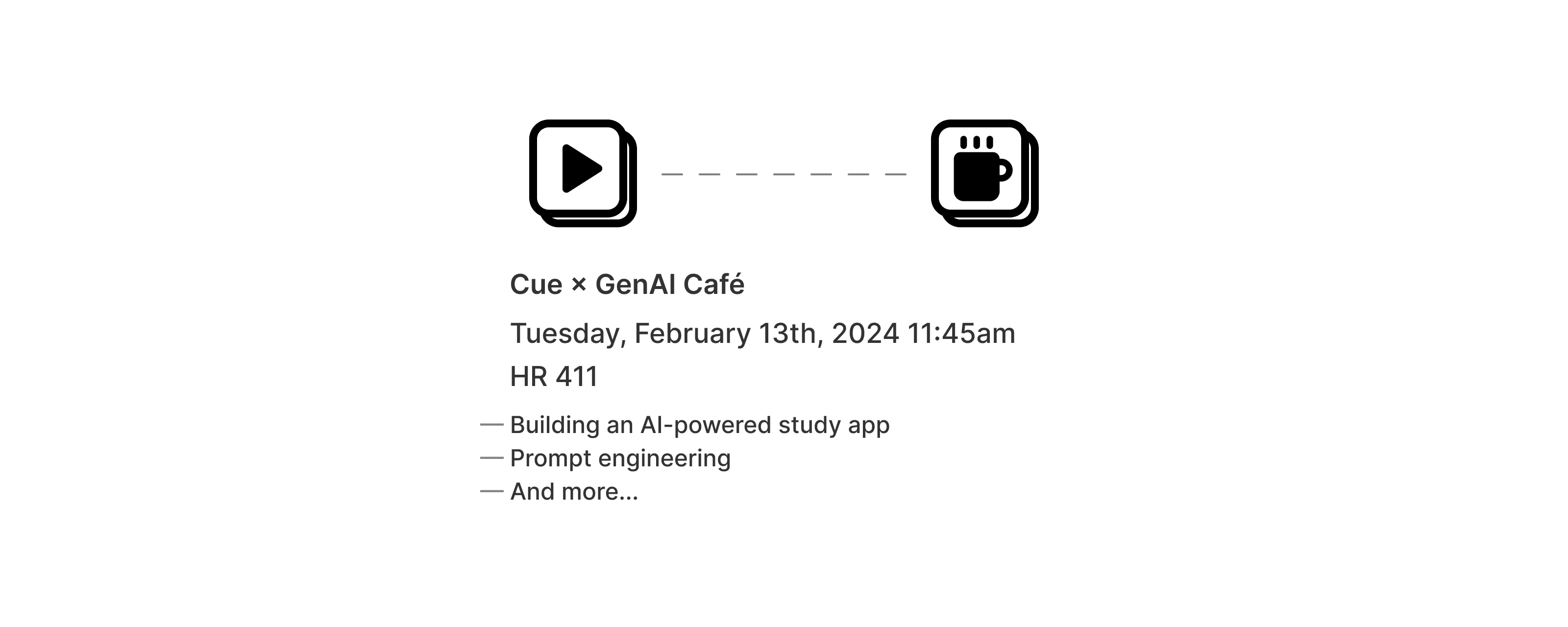 Cue × GenAI Café