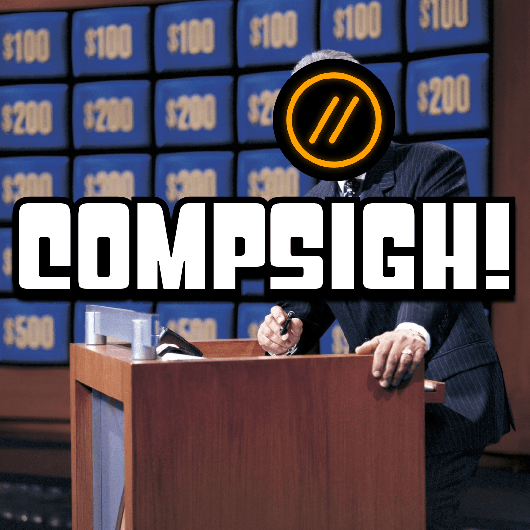 compsigh Jeopardy! night